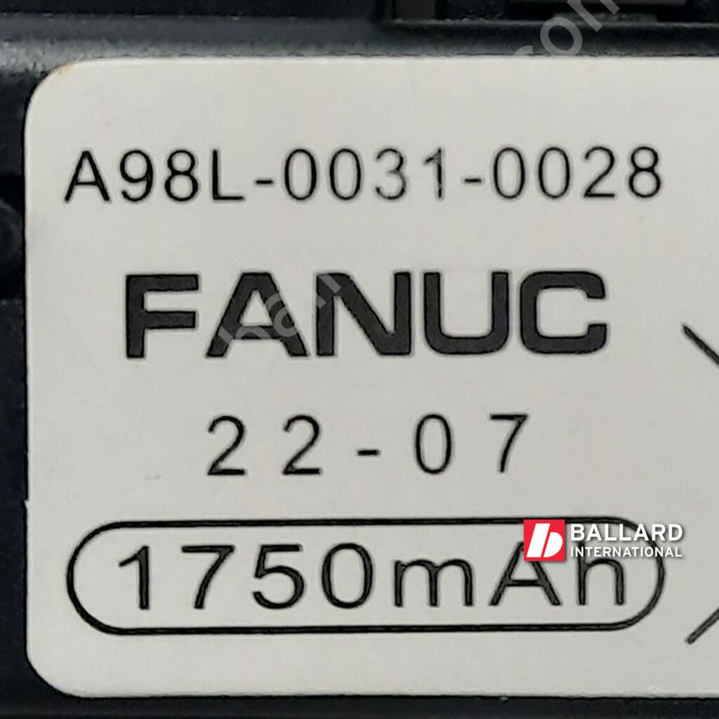 FANUC A98L-0031-0028 Lithium Battery Part Number R30iB Mate
