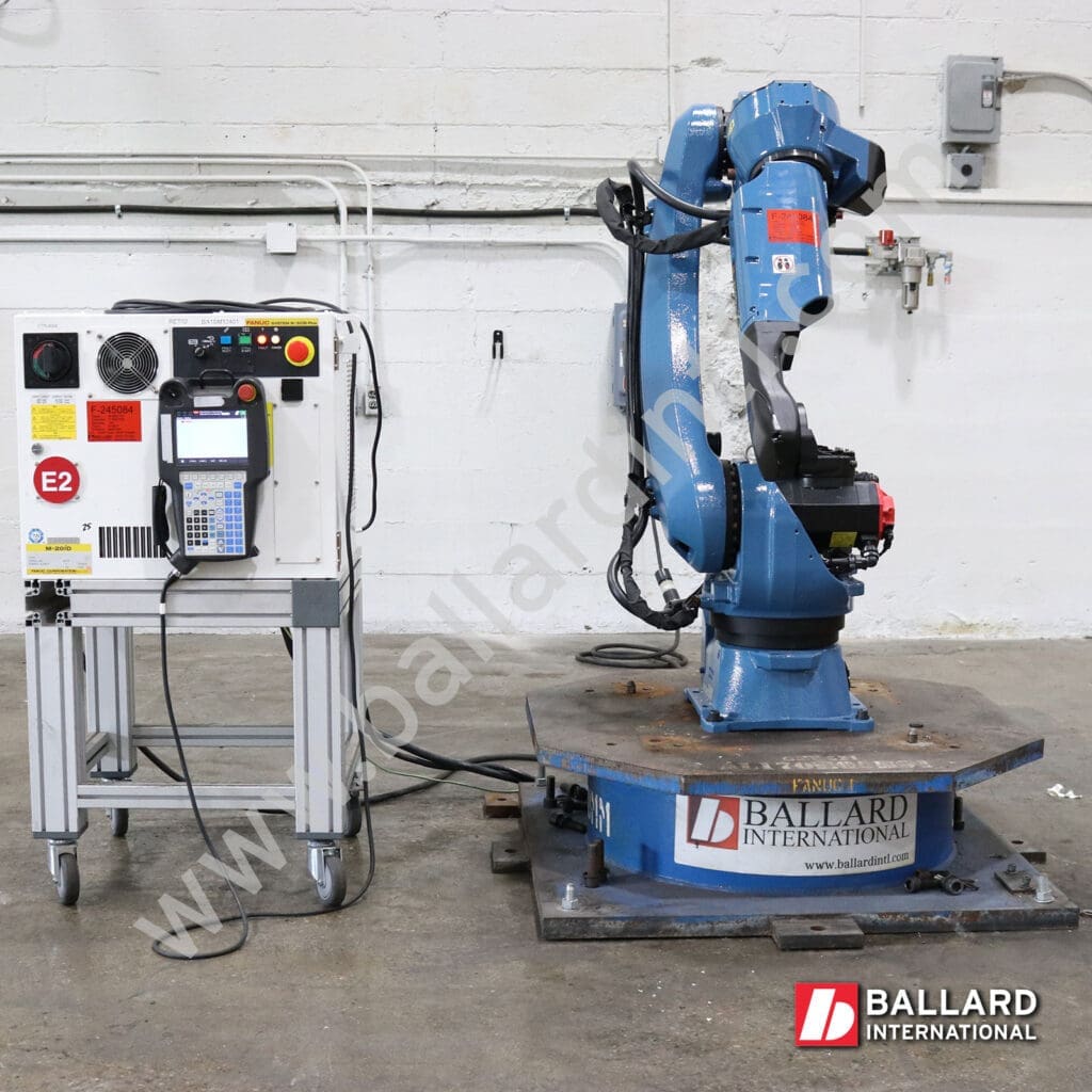 FANUC M-20iD/25 w/ R-30iB Plus Controller under power front view used industrial robot for sale