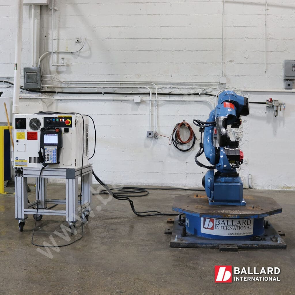 FANUC F264157 M-10iD/16S used industrial robot with r30iB plus controller front facing