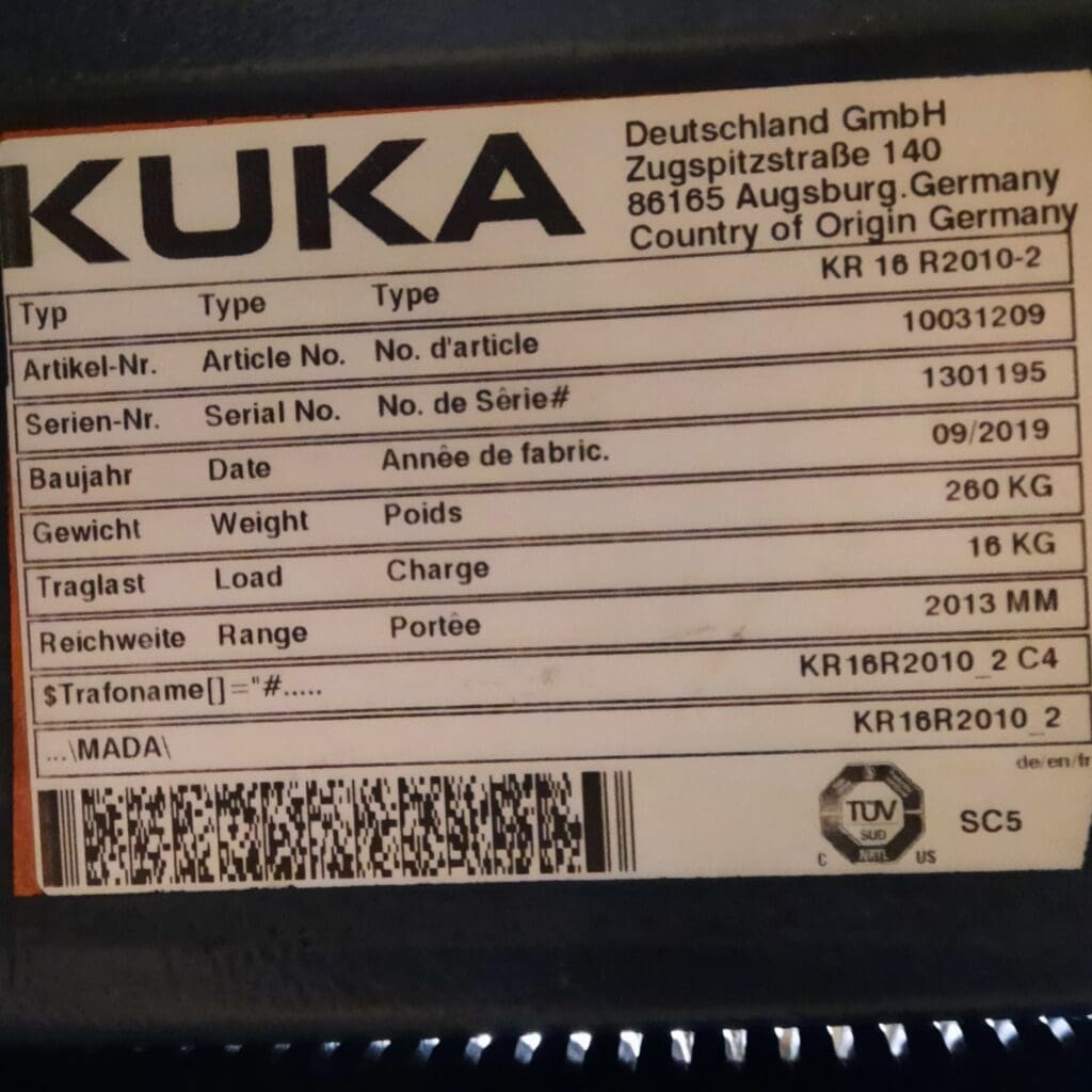 KUKA KR 16 R2010-2 New Industrial Robot with KRC4 Controller complete system KUKA KR 16 R2010-2 New Industrial Robot with KRC4 Controller complete system 1301195