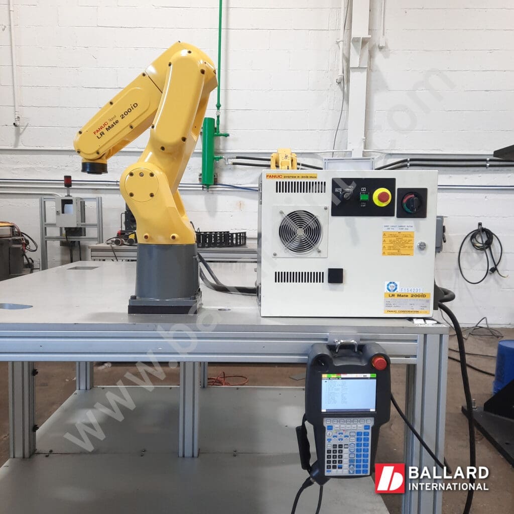 FANUC LR Mate 200iD used robot system complete with R30iB Mate Controller cabinet, teach pendant and cables F154231
