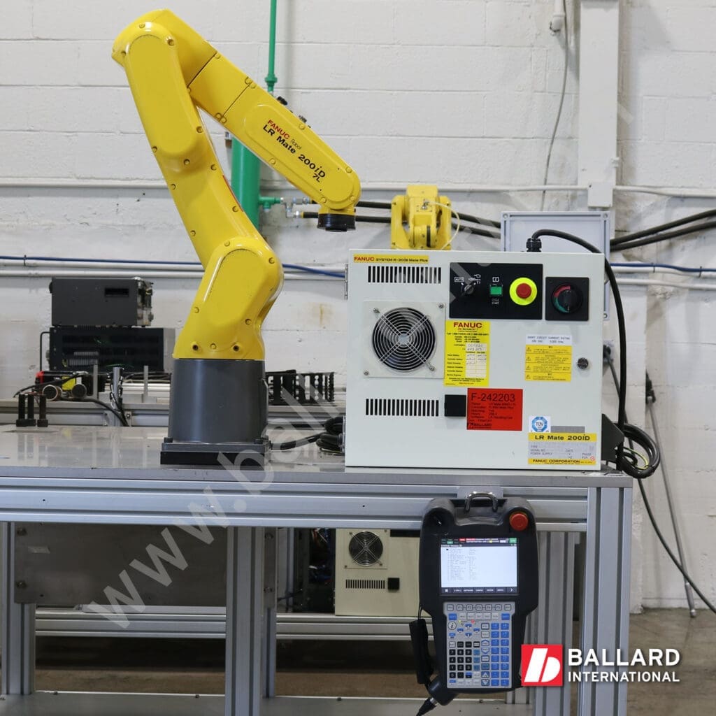 FANUC LR Mate 200iD/7L with R30iB Mate Plus Controller and teach pendant, used industrial robot complete system F242203