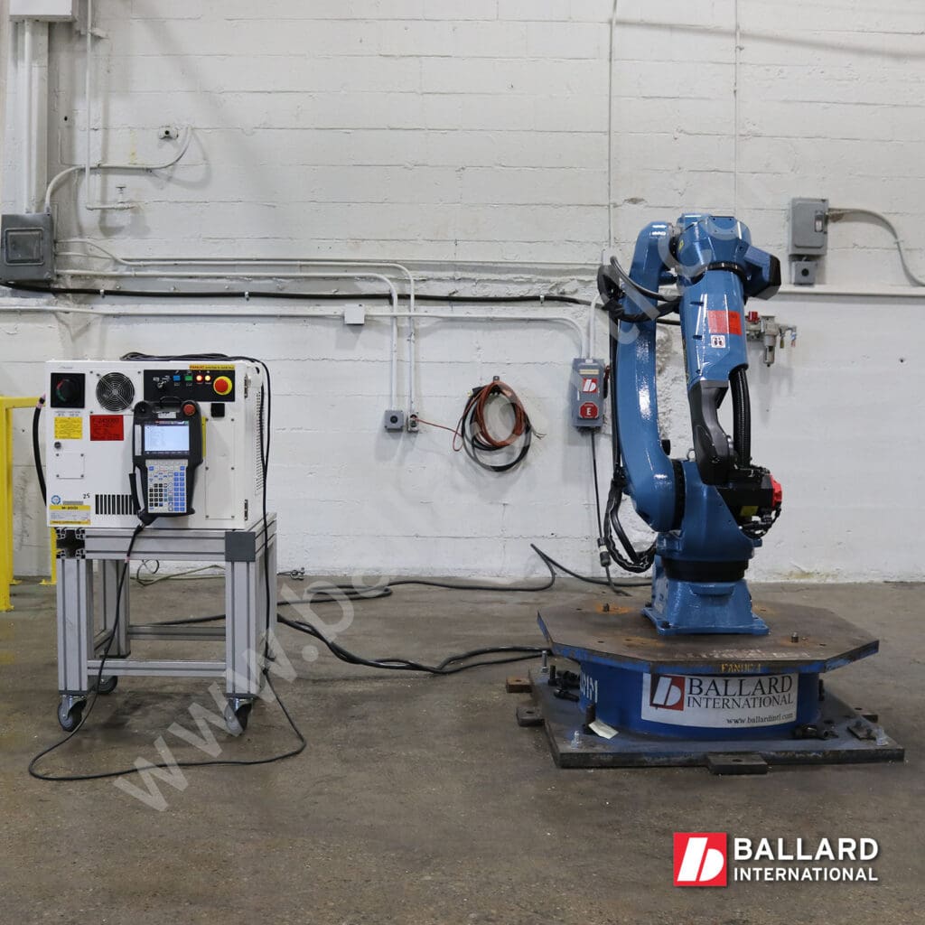 FANUC M-20iD/25 front view with R30iB Plus Controller Cabinet used industrial robot under power