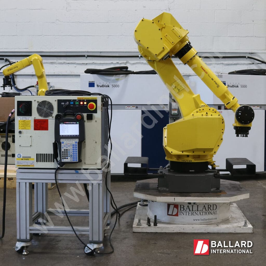 FANUC M-70iC/70 Robot with R30iB Mate Plus Controller F245191 used industrial robot right facing view