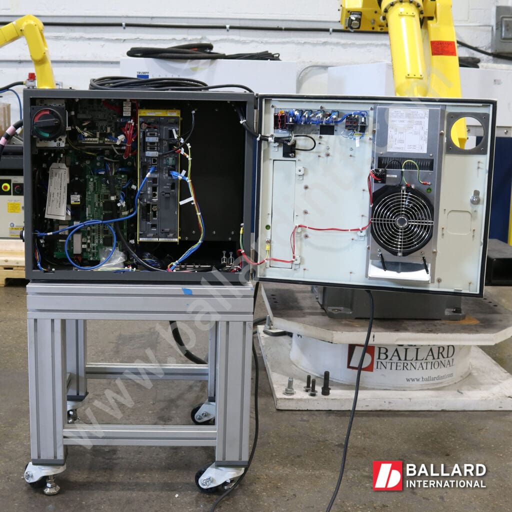 FANUC M-710iC/70 Robot with R30iB Plus Controller inside view of controller cabinet