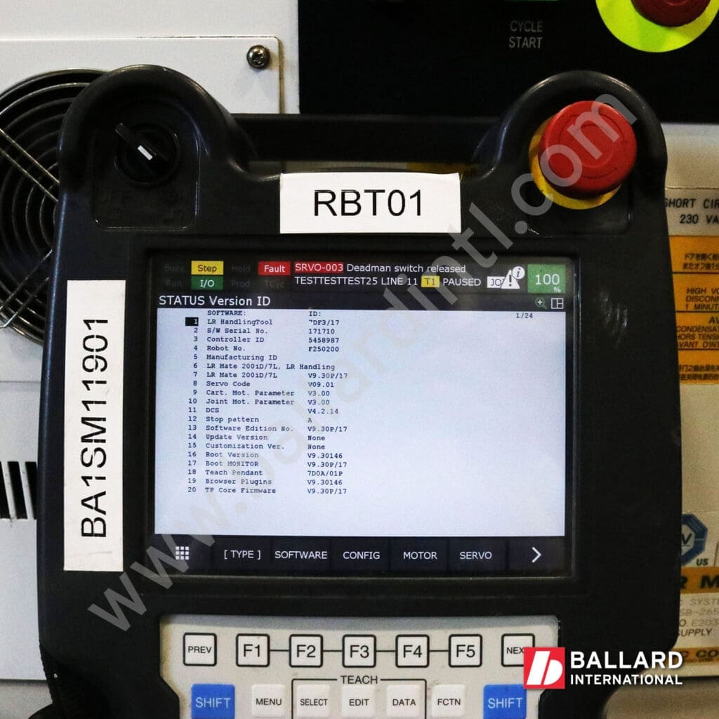 FANUC LR Mate 200iD/7L under power teach pendant software options list