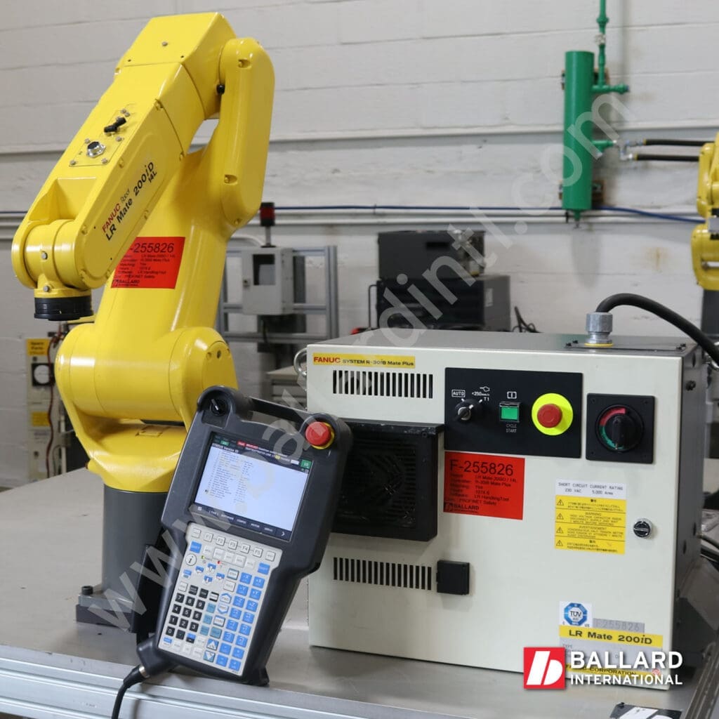 FANUC complete robot system under power LR Mate 200iD/14L with R30iB Mate Plus and teach pendant F255826