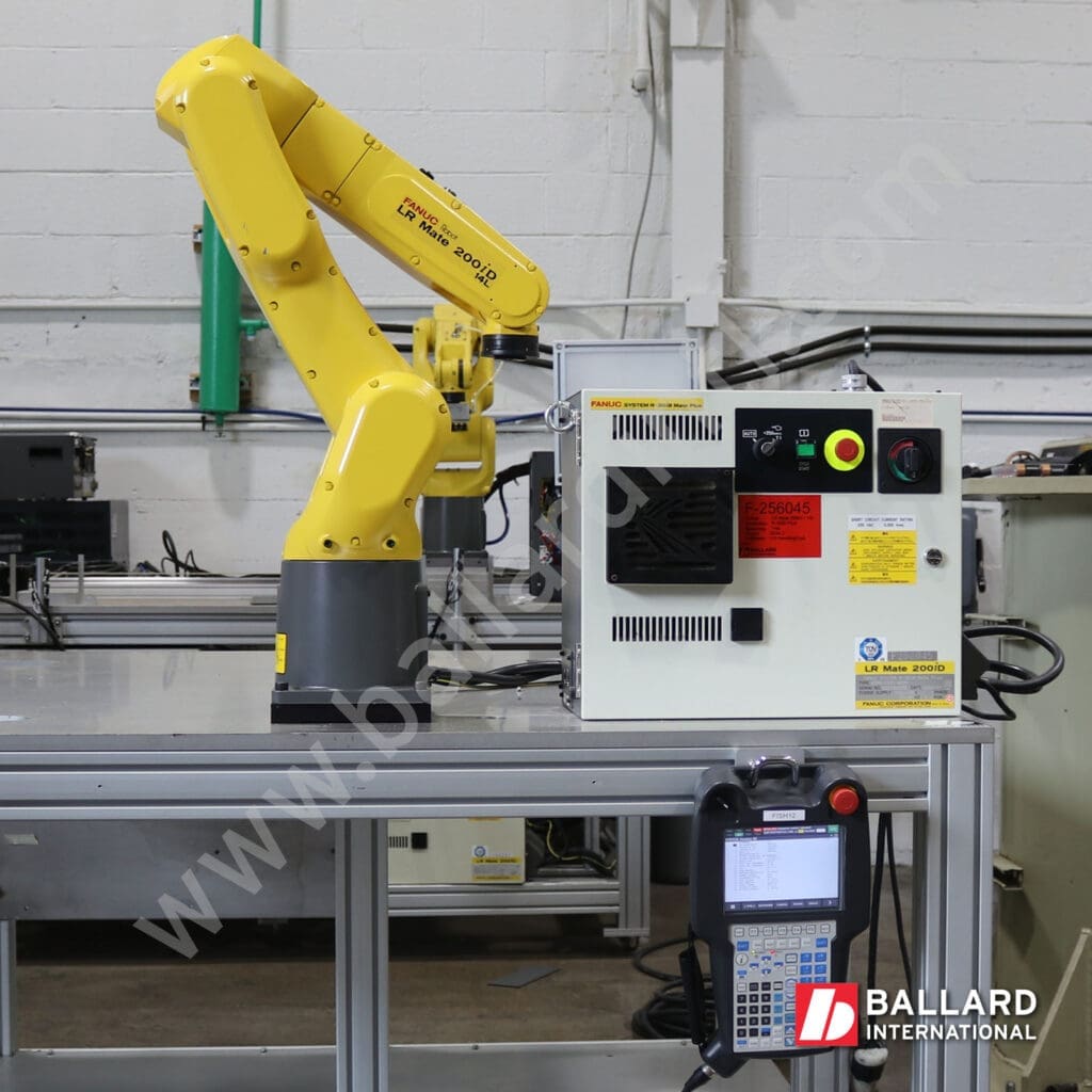 FANUC LR Mate 200iD/14L with R30iB Mate Plus Controller under power with teach pendant used industrial robot F256045