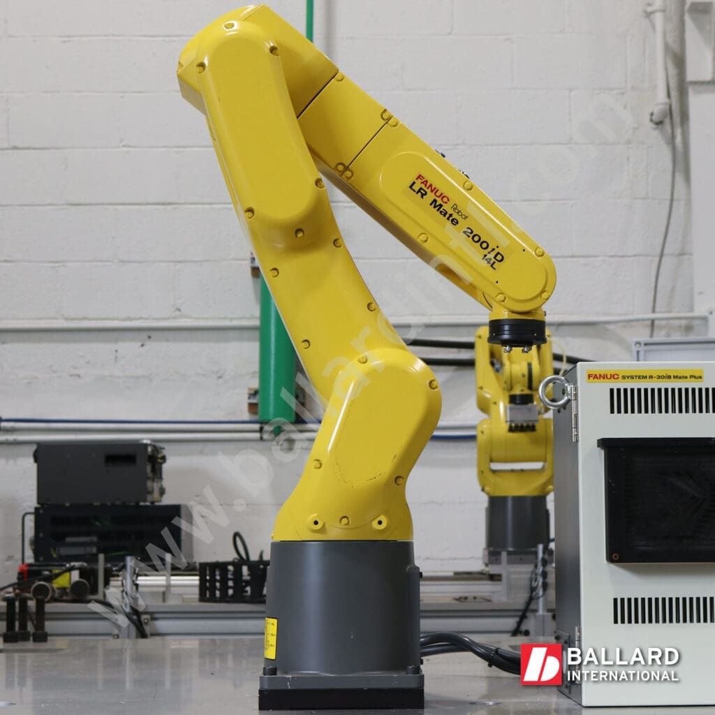 FANUC LR Mate 200iD/14L used industrial robot complete system with R30iB Mate Plus controller and teach pendant F262185