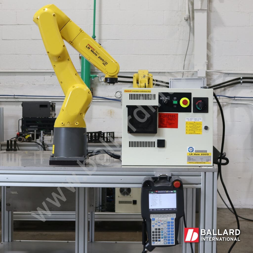 FANUC LR Mate 200iD/14L with R30iB Mate Plus controller and teach pendant complete used industrial robot system F262185