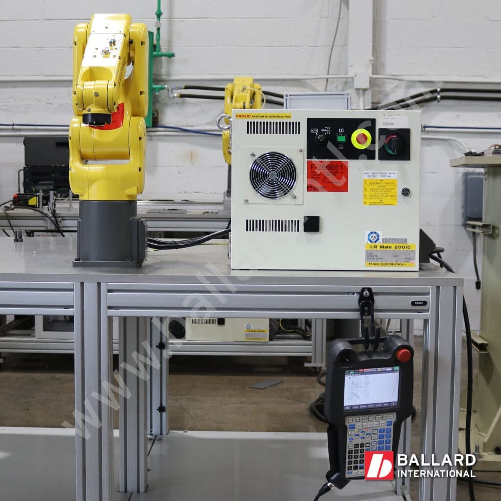 FANUC LR Mate 200iD/4S new industrial robot 0 hours with R30iB Mate Plus Controller under power with teach pendant F266651
