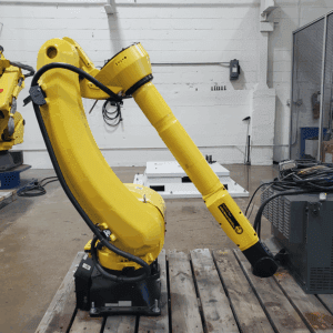 Fanuc ARCmate 120iD_12L Welding Robot with R30iB Plus Controller - Ballard International - We Buy & Sell Used Industrial Robots Fanuc ARCmate 120iD/12L Welding Robot with R30iB Plus Controller.
